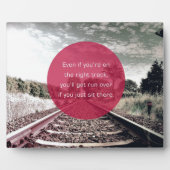 Ga niet op zijn plaats zitten | Motivatie prijsopg Fotoplaat (Voorkant)