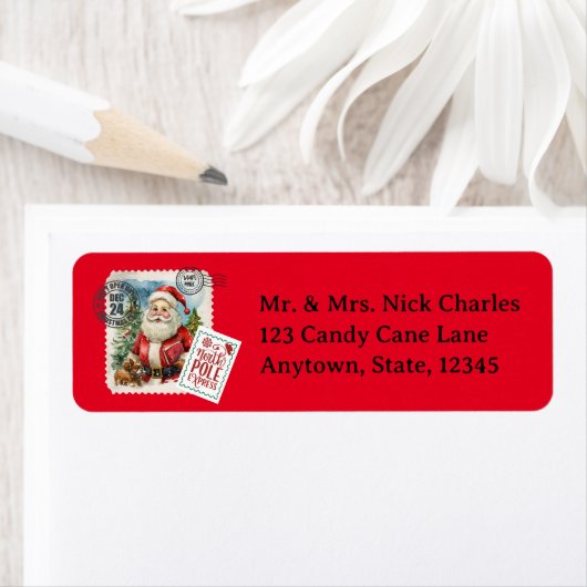 Ga niet open tot de Adresetiketten van de kerst Etiket (Insitu)