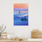 Ga niet peddelen Reizenposter Poster (Keuken)