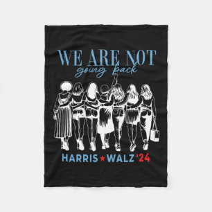 Ga niet terug Kamala Harris Waltz 24 Madam PR Fleece Deken