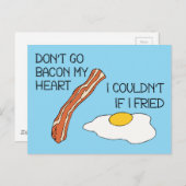 Ga niet terug naar mijn hart - grappig briefkaart (Voorkant / Achterkant)