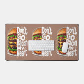 Ga niet terug naar mijn hart grappige voedselbonne bureaumat (Keyboard & Muis)
