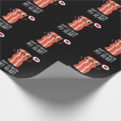 Ga niet terug naar mijn hart grappige voedselbonne cadeaupapier (Hoek)