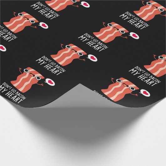 Ga niet terug naar mijn hart grappige voedselbonne cadeaupapier (Hoek)