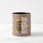 Ga niet terug naar mijn hart grappige voedselbonne mok (Midden)