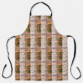 Ga niet terug naar mijn hart grappige voedselbonne schort (Voorkant)