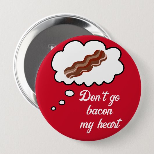 Ga niet terug naar mijn Valentijn Button (Voorkant /achterkant)