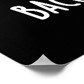 Ga niet terug op mijn hart Funny Pig Dark BG Poster (Hoek)