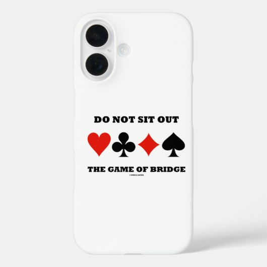 Ga niet uit het spel van Bridge Vier Card Suits Case-Mate iPhone Case (Achterkant)