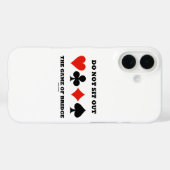 Ga niet uit het spel van Bridge Vier Card Suits Case-Mate iPhone Case (Achterkant (horizontaal))