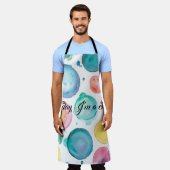 Ga niet voor op de kleuren schort (Gedragen)