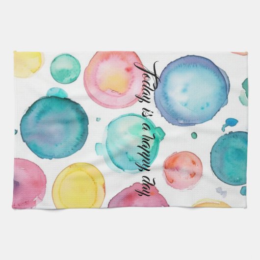 Ga niet voor op de  kleuren theedoek (Horizontaal)