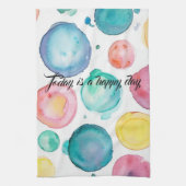 Ga niet voor op de  kleuren theedoek (Verticaal)