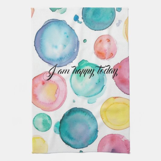 Ga niet voor op de  kleuren theedoek (Verticaal)