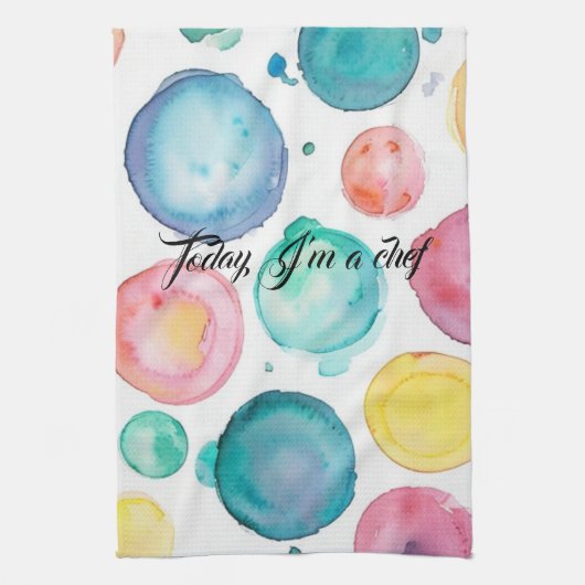 Ga niet voor op de  kleuren theedoek (Verticaal)