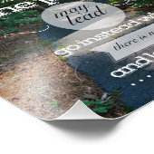 Ga niet waar het pad is... foto afdruk (Hoek)