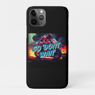 "Ga. Niet wachten - Bold Motorcycle Motivation Quo Case-Mate iPhone Case