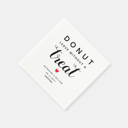 Ga niet weg zonder een leuke bruiloft servet (Hoek)