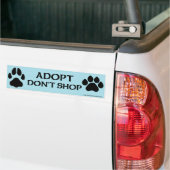 Ga niet winkelen met afdruk van honden- en kattenp bumpersticker (Op Truck)