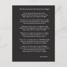 Ga niet zacht gedicht van Dylan Thomas