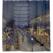 Ga niet zacht gedicht van Dylan Thomas Douchegordijn (Voorkant)