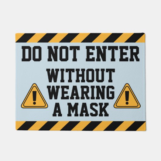 Ga niet zonder Masker in Deurmat (Voorkant)