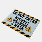 Ga niet zonder Masker in Deurmat (Schuin)