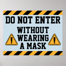 Ga niet zonder Masker in Poster