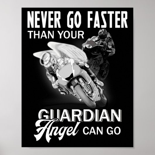 Ga nooit sneller dan je Guardian Angel Poster (Voorkant)