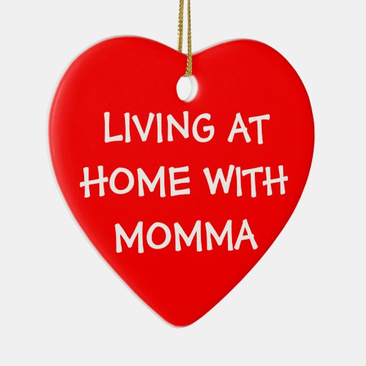 Ga nooit weg keramisch ornament (Rechts)