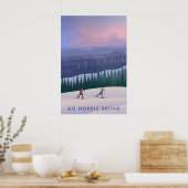 Ga Noords Skiën Reisposter Poster (Keuken)