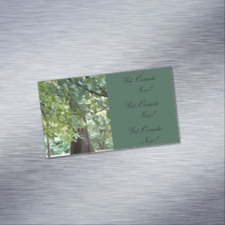 Ga nu naar buiten Visitekaartje Magnet Magnetisch Visitekaartje