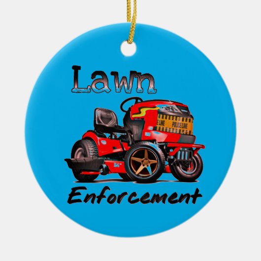 Ga nu van mijn gras af keramisch ornament (Voorkant)