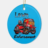 Ga nu van mijn gras af keramisch ornament (Links)