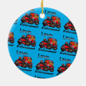 Ga nu van mijn gras af keramisch ornament (Achterkant)