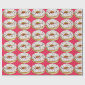 Ga Nuts met Donuts Wrapping Paper Cadeaupapier (Vlak)