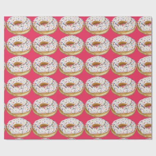 Ga Nuts met Donuts Wrapping Paper Cadeaupapier (Vlak)