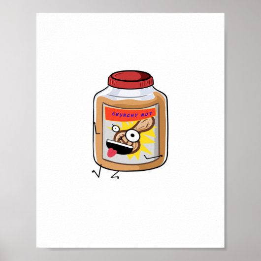 Ga Nuts, pindakaas thema Poster (Voorkant)