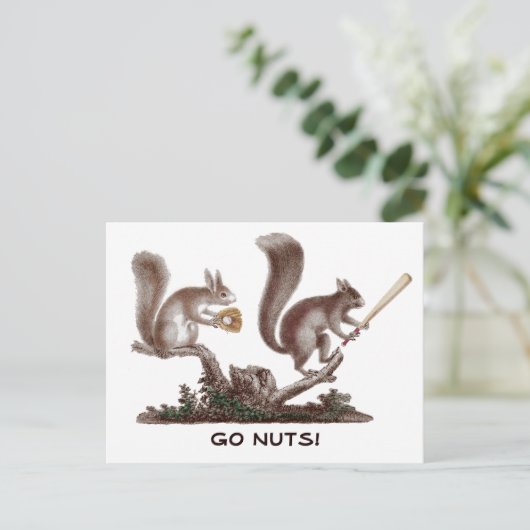 Ga Nuts Rally Squirrel Greetings uit St. Louis! Briefkaart (Staand voorkant)