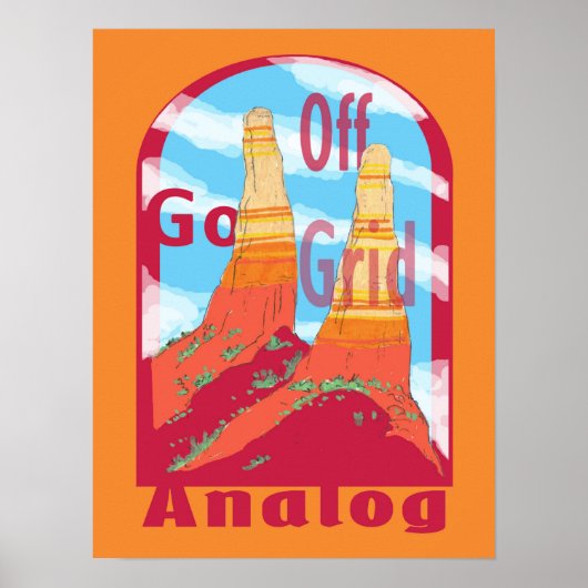 Ga Off Grid Poster (Voorkant)
