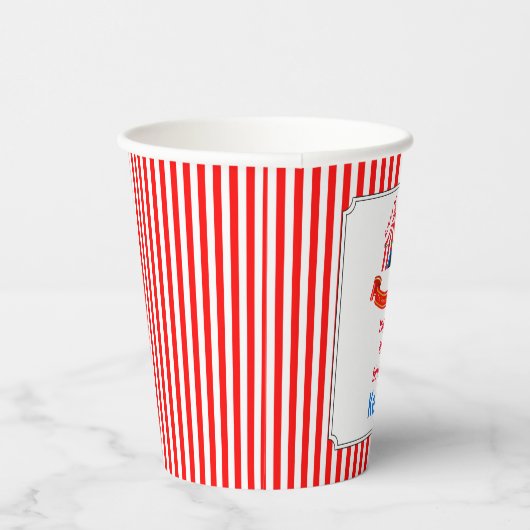 Ga omhoog! Ga omhoog! Circus Birthday Party Papieren Bekers (Rechts)