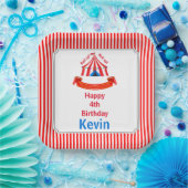 Ga omhoog! Ga omhoog! Circus Birthday Party Papieren Bordje (Feest)