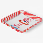 Ga omhoog! Ga omhoog! Circus Birthday Party Papieren Bordje (Gebogen)