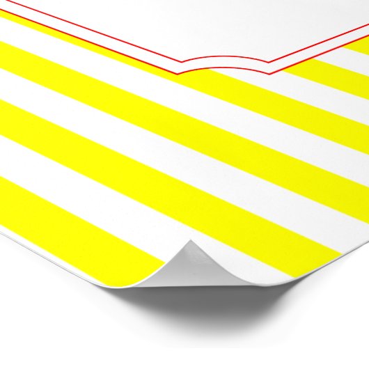 Ga omhoog! Ga omhoog! Circus Birthday Poster in ge (Hoek)