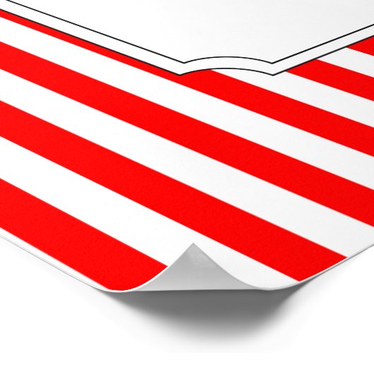 Ga omhoog! Ga omhoog! Circus Birthday Poster in ro (Hoek)