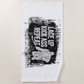 Ga omhoog. Herhaal. (hockey) Strandlaken (Voorkant)