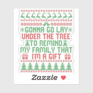 Ga onder de boom liggen om mijn familie te herinne sticker