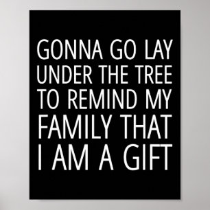 Ga onder de boom naar mijn familie om me te herinn poster