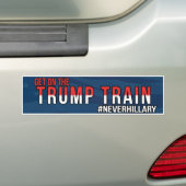 Ga op de Trump Train Bumpersticker (Op auto)