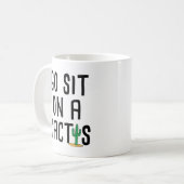 Ga op een cactus zitten koffiemok (Voorkant links)